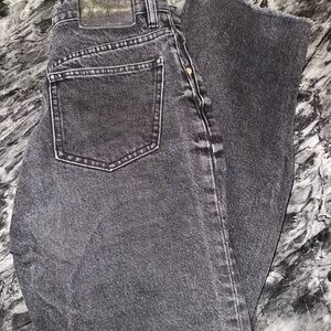 Zara Black Washed Ankle Crop Jeans